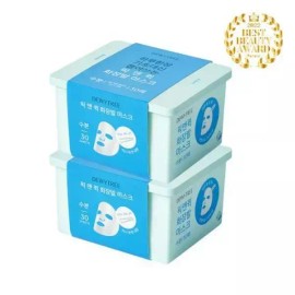 Dewytree 화잘먹팩 듀이트리 픽앤퀵 뽑아쓰는 화장발 마스크 더블 30매+30매 Hwajal Meat Pack Duty Free Pick and Q Mask Double 30 Sheets + 30 Sheets