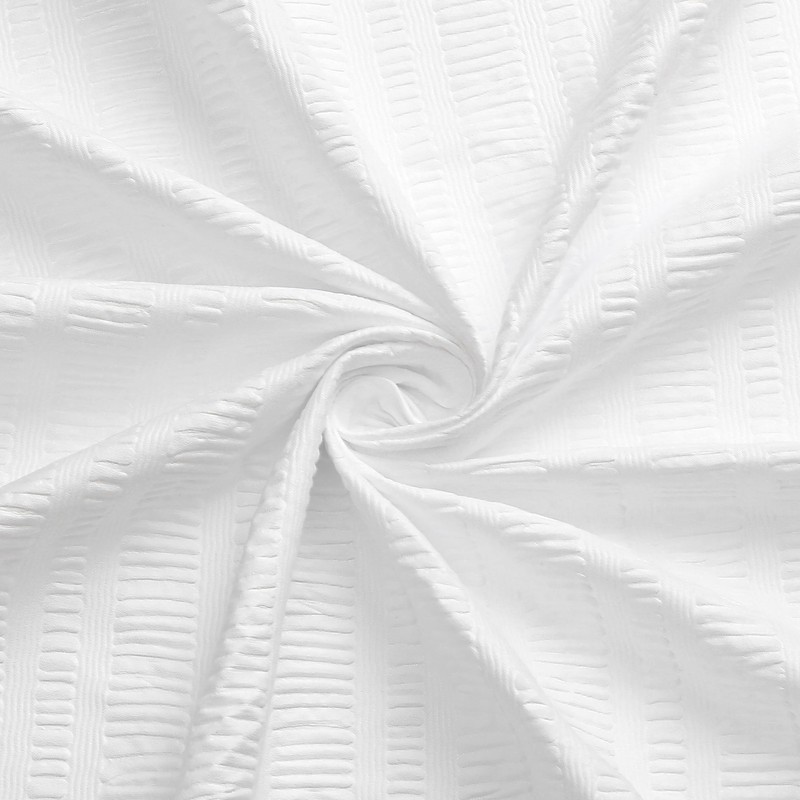 Aiyufeng Aiyufeng Moga White Extra Long Shower Curtain 72 x