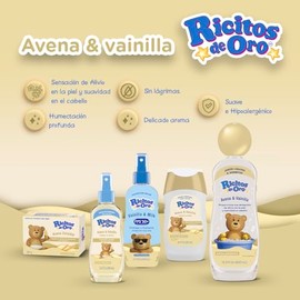 Ricitos de Oro - Jabón 2en1 Avena y Vainilla, Baño en un Solo Paso, 400 ml