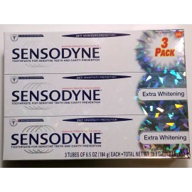 Sensodyne Extra Whitening Maximum Strength Toothpaste - 6.5oz each (3 pack)