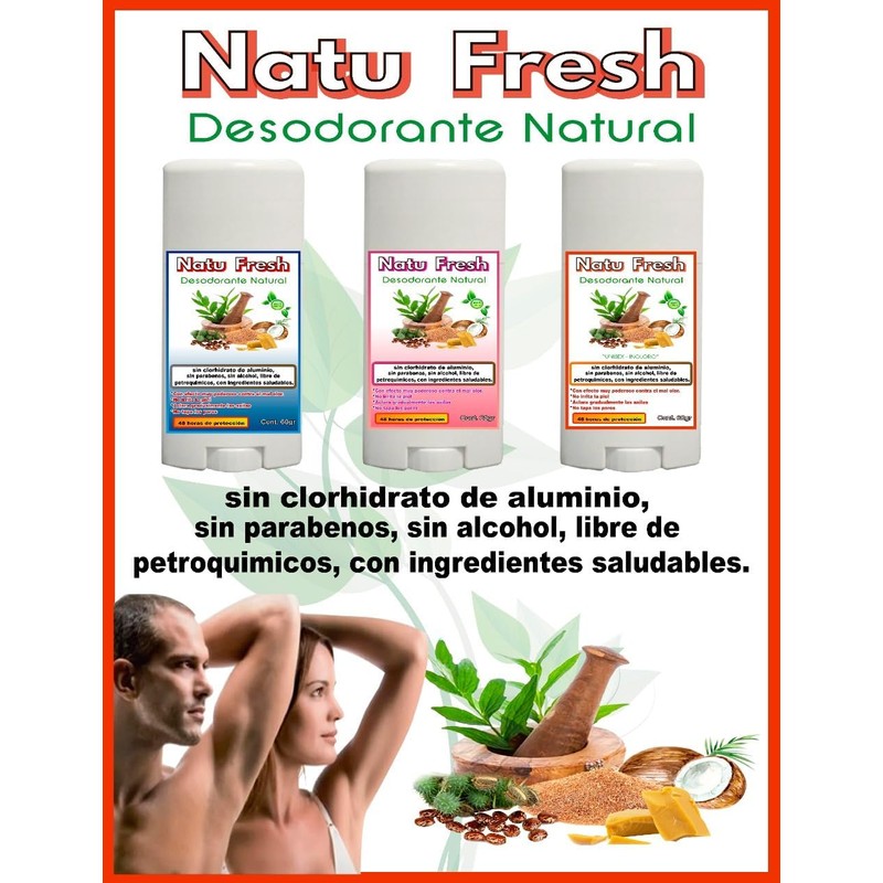 DESODORANTE MUJER Y HOMBRE EN BARRA NATURAL SIN ALUMINIO NI