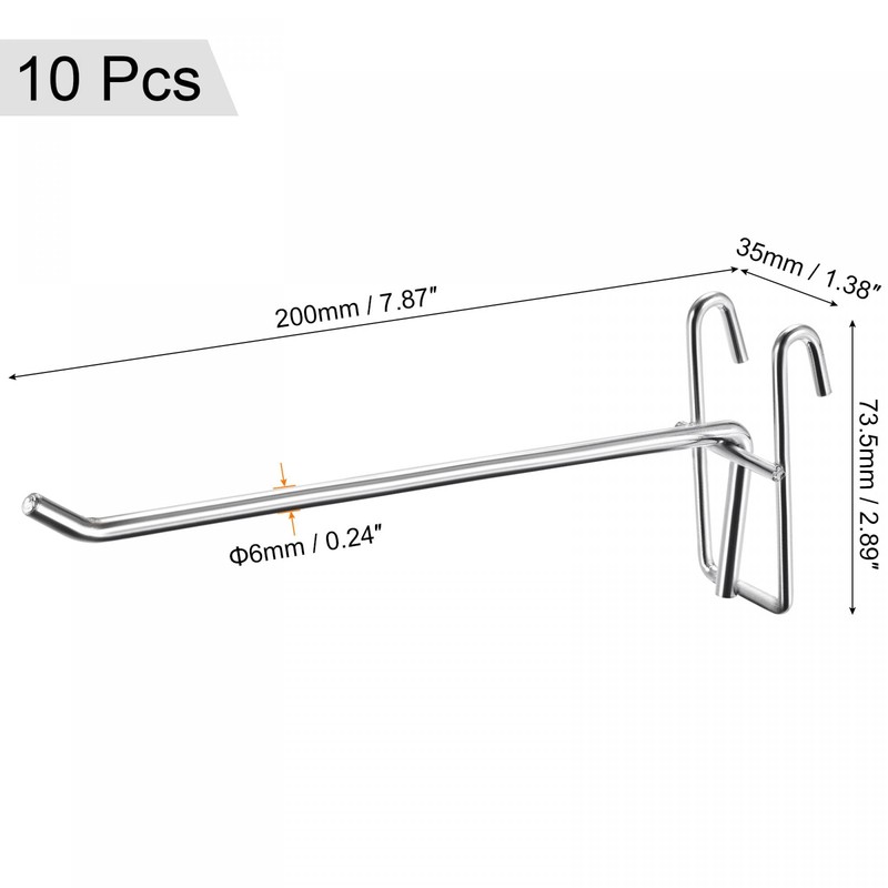 sourcing map Grid Wall Display Hooks Store Garage Storage Wall