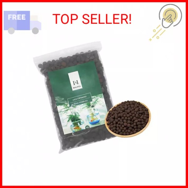 4LBS Leca Expanded Clay Pebbles Hydroponics Supplies for Indoor Garden