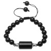 Amogeeli Obsidian Stone Diffuser Bracelet with 8mm Beads Healing Crystal