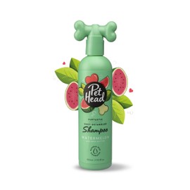 PET HEAD Dog Shampoo 300ml, Furtastic, Watermelon Scent, Knot Detangler, Best Dog Shampoo for Smelly Dogs, Care for Long, Tangly Curls & Coats, Professional Grooming, Vegan, Gentle Formula for Puppies