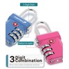 Fosmon TSA Approved Luggage Locks, Suitcase Travel Lock with Push