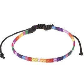 Anklet Bracelet Rainbow Surfer Anklet for Women Men Gay Bisexual Lesbian Braided String Ankle Bracelet,Cotton, no gemstone (YYA-007, One Size)