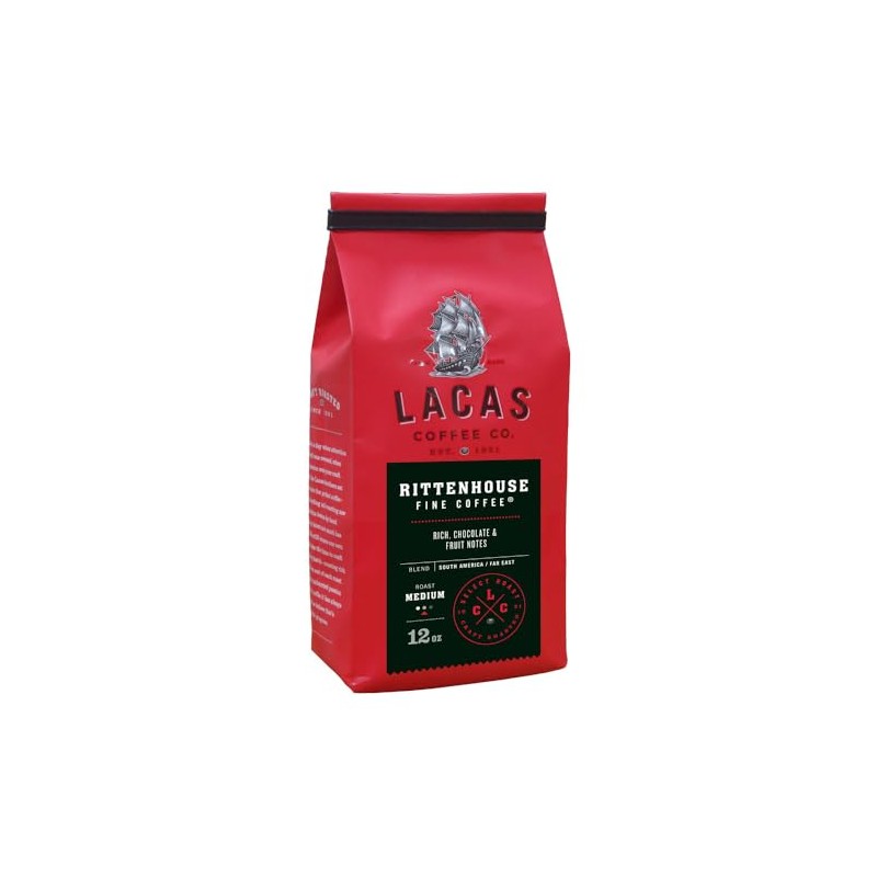 Lacas Coffee Company Rittenhouse Fine Coffee Whole Bean 12 oz.