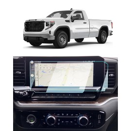BIXUAN For 2026 GMC Sierra Screen Protector - 2022-2025 2026 Sierra 1500 (No Buttons on the Screen) & 2024-2026 Sierra 2500HD/3500HD Accessories 9H Tempered Glass 13.4 Inch Touchscreen