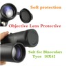 10x42 Rubber Lens Caps for Binoculars + Rainguard,Objective Optics Protection
