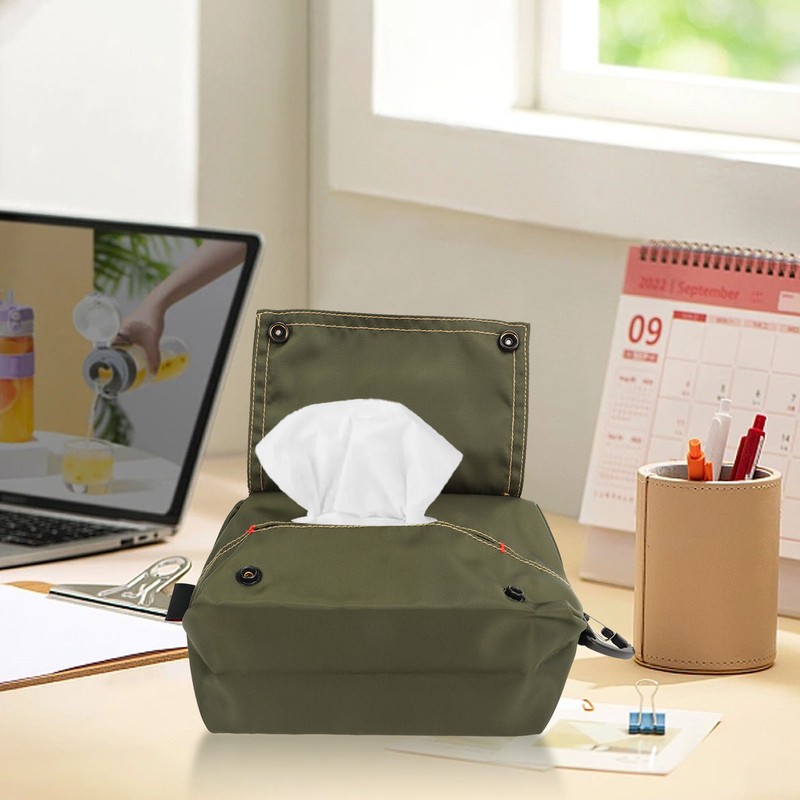 Tissue Storage Bag Waterproof Antidust Foldable Lightweight Portable Car Tissue