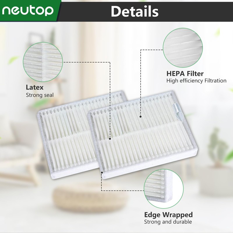 Neutop HEPA Filters Compatible with Roborock Q7 M5+/L5+/M5/L5, 8-Pack