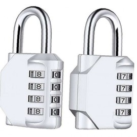 Silver Combination Lock for Lockers & Gyms Combination Lock 2ea