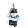APIELE 22MM 2 Position Key Switch Momentary 1NO XB2-10Y/22 (2