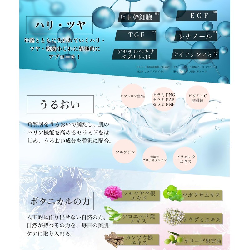 NATURA BLANC Tsururin Essence, Serum, Pearl Barley, Apricot, Rough, Neck,