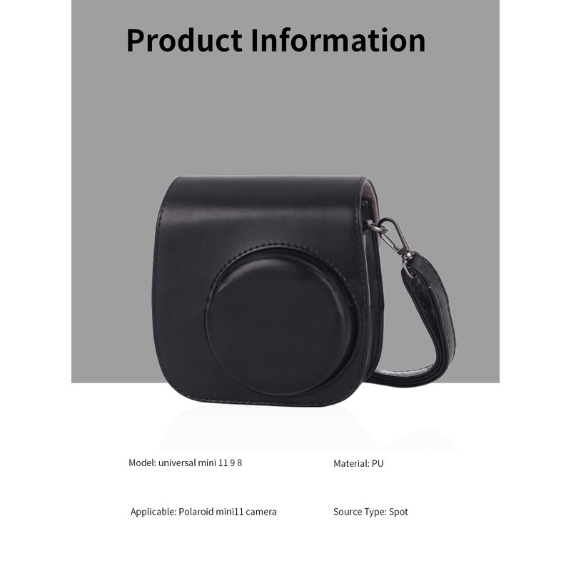 Protective Shoulder Bag for Instax Mini Cameras - Compatible with