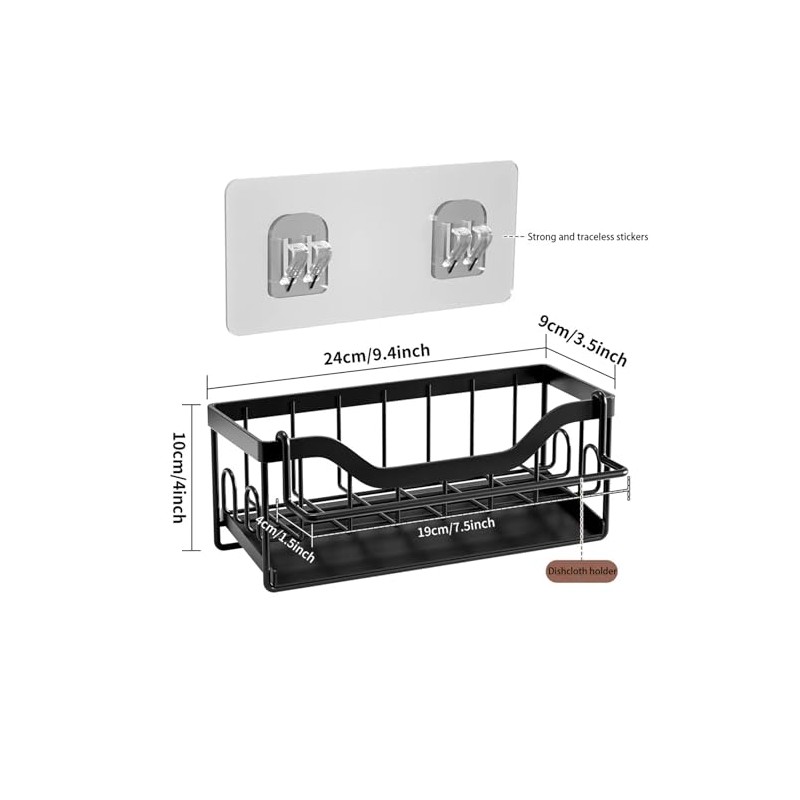 Kitchen Sink Organiser Sponge Holder - Kitchen Sink with Dish