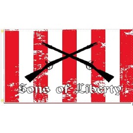 3X5 SONS OF LIBERTY ARMS REBELLIOUS STRIPES JOIN OR DIE REVOLUTION FLAG BANNER