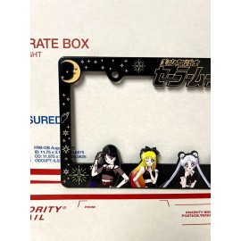Sailor Moon License Plate Frame with a punk theme