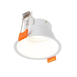 QAZQA - Design smart recessed spotlight, white, including WiFi GU10 - Abt dimmer, dimmable, living room, bedroom, kitchen, aluminium, round, LED suitable GU10