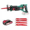 HYCHIKA Reciprocating Saw, 18V Cordless Electric Saw with Battery, Variable