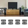 4PCS Spring Speaker Spikes Sound Dampening Feet for HiFi Amplifier/Speaker/Turntable/PlayerBlack