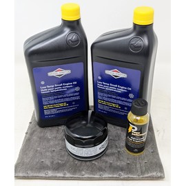 Briggs and Stratton 100030C 5W-30 Cold Weather Oil Change Kit with 492932s Filter and Fuel Treament