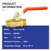 ERGAOBOY 2 x 1/2 inch BSP male thread on brass