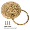 Door Knocker Chinese Style Animal Head Style Modelled Antique Brass