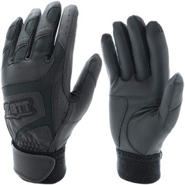 Zett High School Batting Gloves, For Both Hands, Bg679hs, Black (1900), M 9.4 - 9.8 inches (24 - 25 cm)