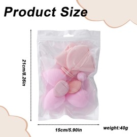 Make up Schwamm,12 Stück,Weicher Plüsch-Puder Schwamm,Make-up-Werkzeug,für Flüssigkeit,schminkschwamm, Creme und Puder, Puder puff