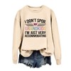 HIQUPN Grandma Sweatshirt Womens I Don't Spoil My Grandkids Graphic