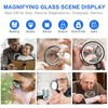Magnifying Glass 5X 13X 20X Handheld Magnifier UV Light with