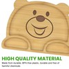 WIYETY Bamboo Baby Plate with Suction Cup: Non-Slip Baby Plate