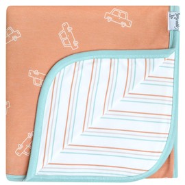 Copper Pearl Large Premium Knit Baby 3 Layer Stretchy Quilt Blanket Cooper