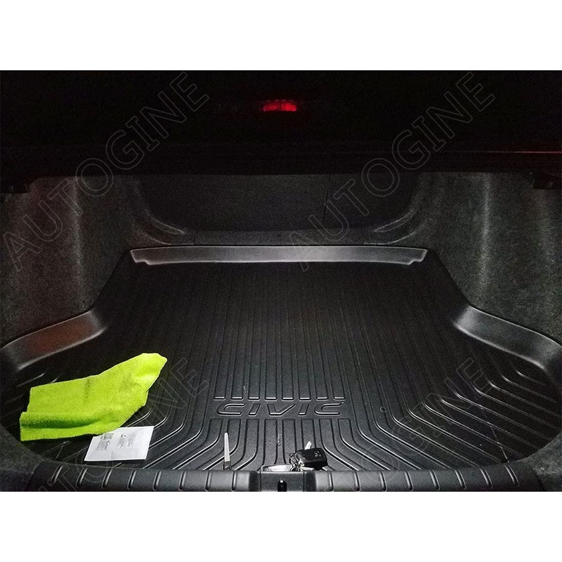 AUTOGINE White LED Interior Lights Kit Package for Honda Civic