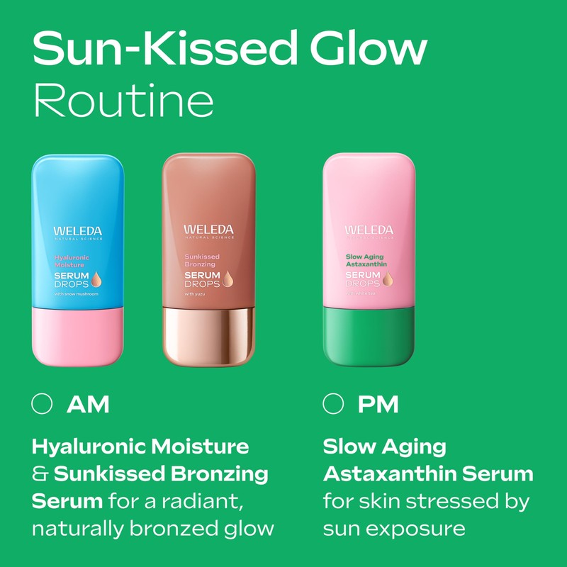 Weleda Slow Aging Astaxanthin Face Serum Drops with White Tea,