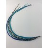 5 Feathers In Total 7"-10" in Length Ocean Blue Feathers