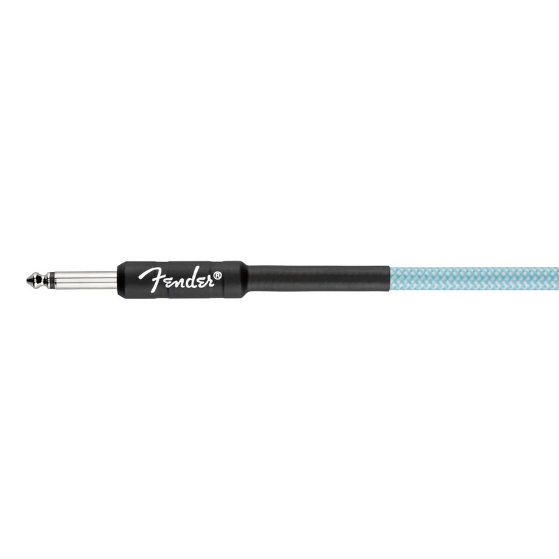 Fender Professional Series Tweed Instrument Cable, 15', Daphne Blue