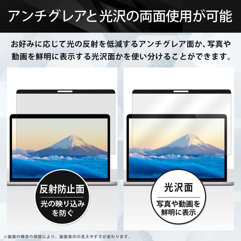 Lifeinnotech MacBook Air 13 / MacBook Pro 13 マグネット式 覗き見防止フィルター