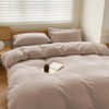 NSNLGSGC Funda de edredón de algodón 100% lavado, tacto de