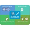 MOXVIO Draft Excluder for Doors, Double Under Door Draught Excluder,