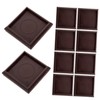 Tofficu 10pcs Furniture Mats Anti-Slip Chair Leg Covers Floor Protector