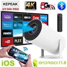 4K Mini Projector 20000 Lumen LED 1080P WiFi Bluetooth UHD Portable Home Theater