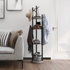 Espelism Rotary Coat Rack Freestanding Metal Coat Hall Tree Stand