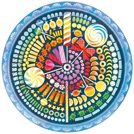 Ravensburger Puzzle 17350 - Circle of Colours Candy - 500 Pieces Round Puzzle for Adults and Children from 12 Years