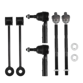 X AUTOHAUX 6 Pcs Front Sway Bar Links Inner Outer Tie Rod Ends for Jeep Commander 2006-2010 for Jeep Grand Cherokee 2005-2010 Suspension Kit Stabilizer Bar Link Steering Tie Rod End