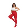 CozyWow Women's Tights Elastic Semi Opaque Tights Plus Sizes XL-4XL,