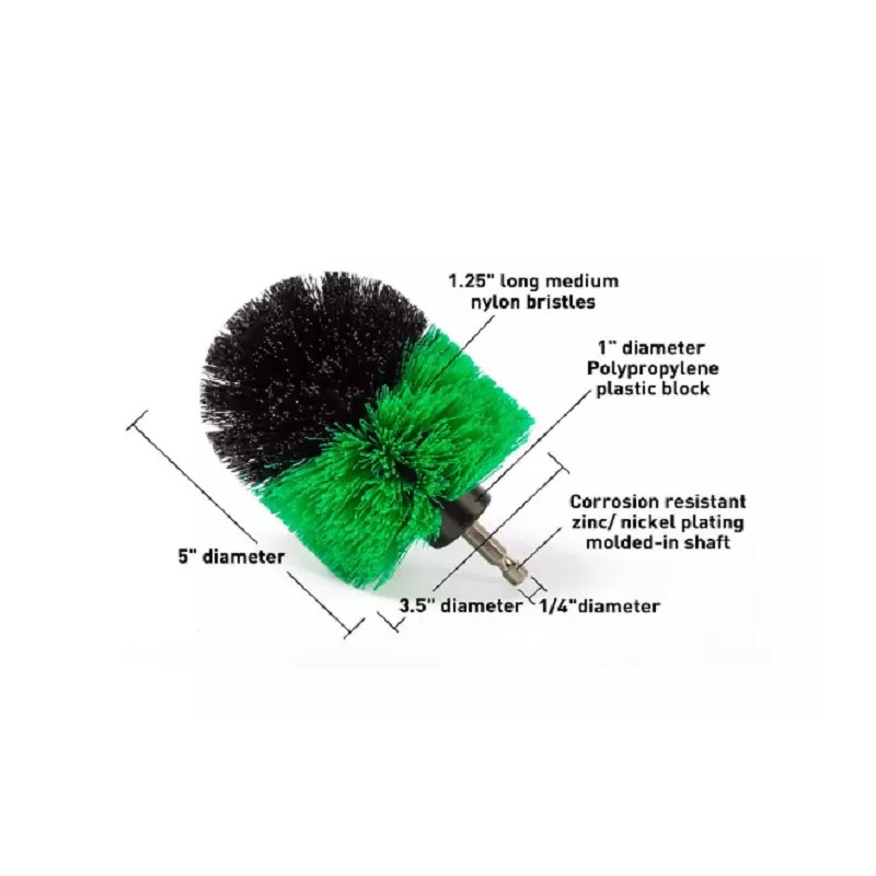 SHYN ABRASIVES 4 PACK Drill Brush SET for Cleaning Kitchen,Stoves
