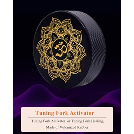 Tuning Fork Activator for Sound Healing – Maximizes Vibration & Sustained Tone with Minimal Noise, Made of Vulcanized Rubber